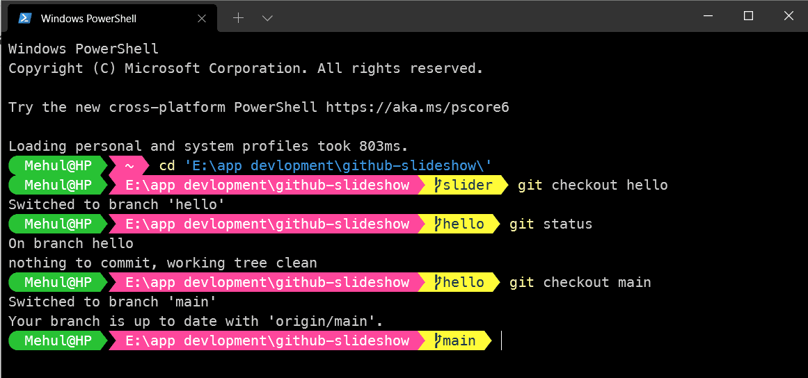 How to get beautiful PowerShell with Git Branches